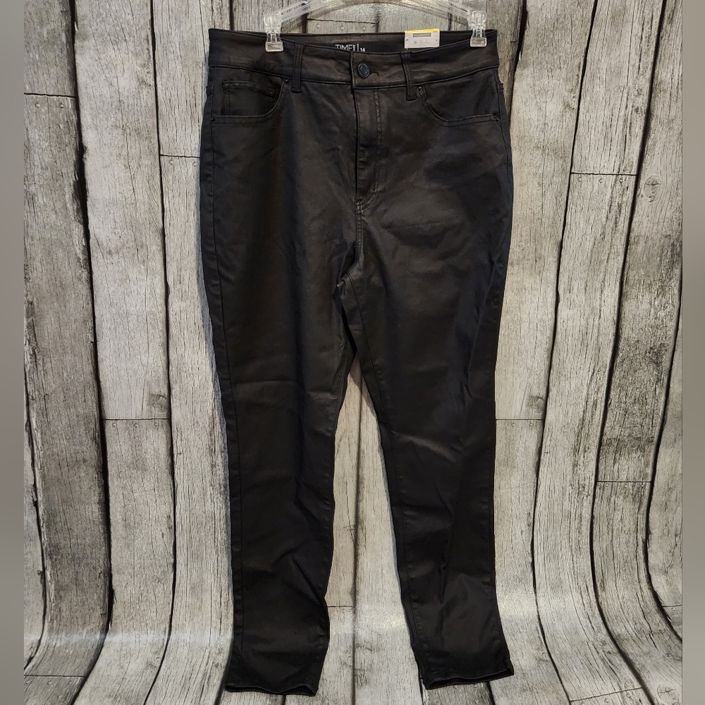 Black High Rise Skinny Jeggings - New - by Time &‎ Tru